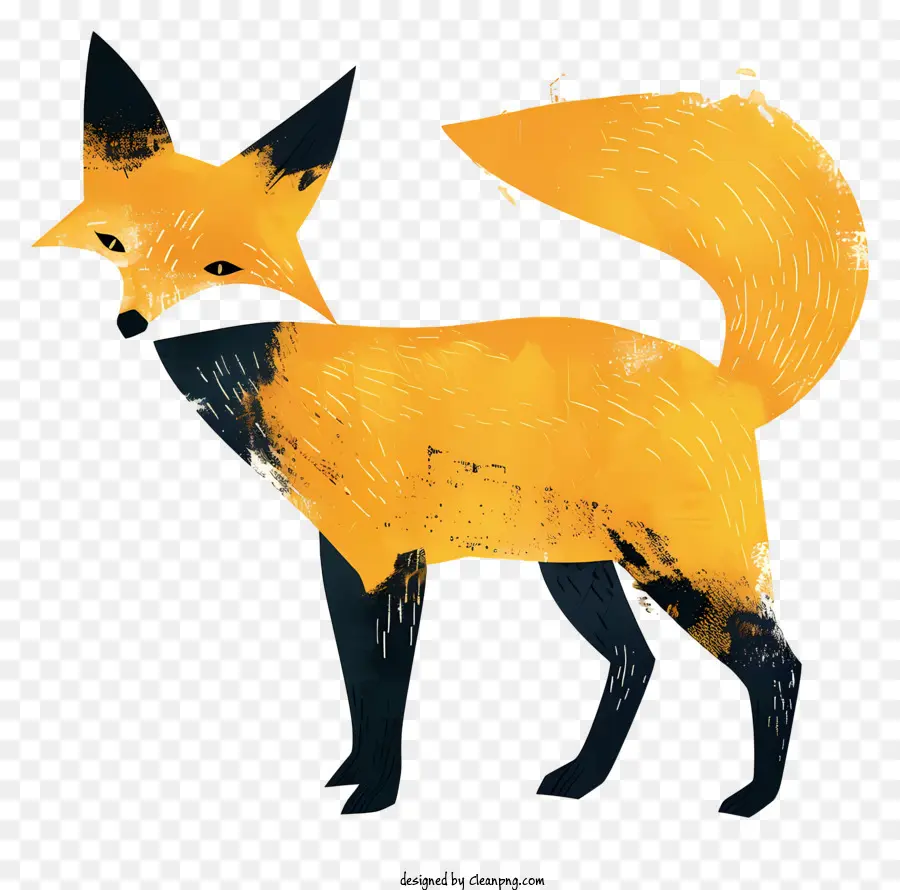 Fox，Amarelo Fox PNG