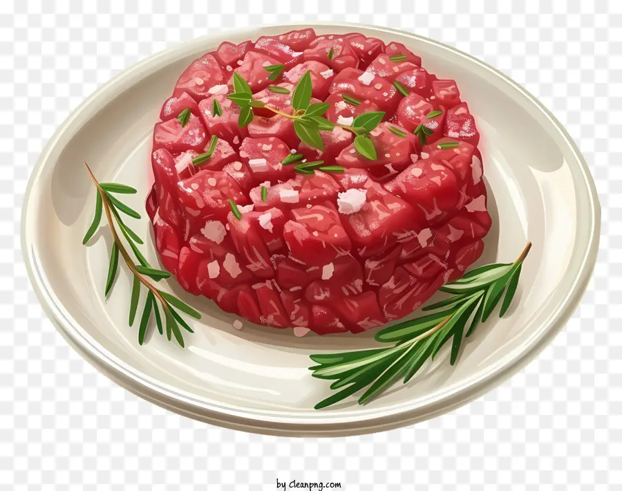 Steak Tartare，Carne Crua PNG