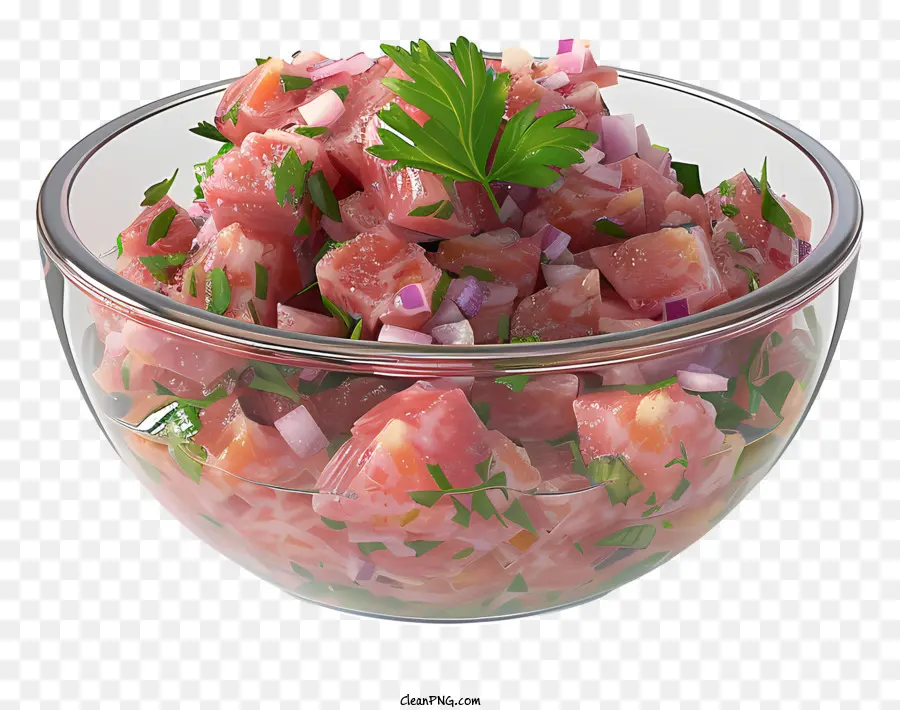 Bife Tártaro，Salada PNG