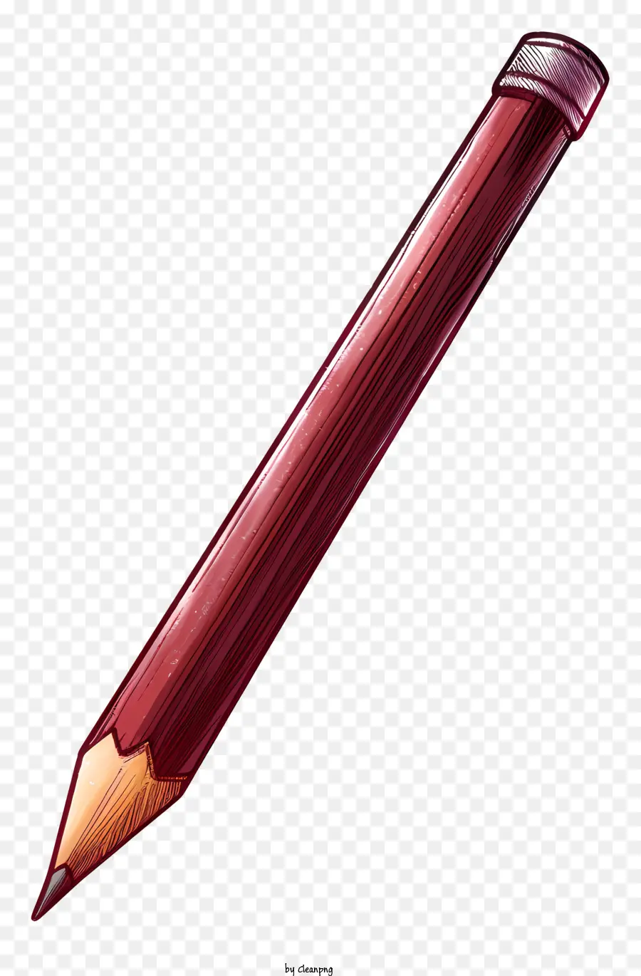 Lápis，Red Pencil PNG