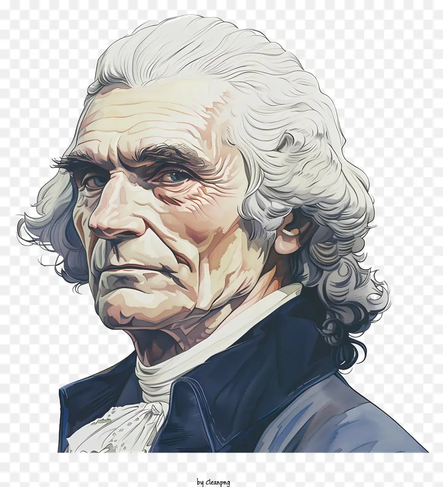 Thomas Jefferson，Cabelos Brancos PNG