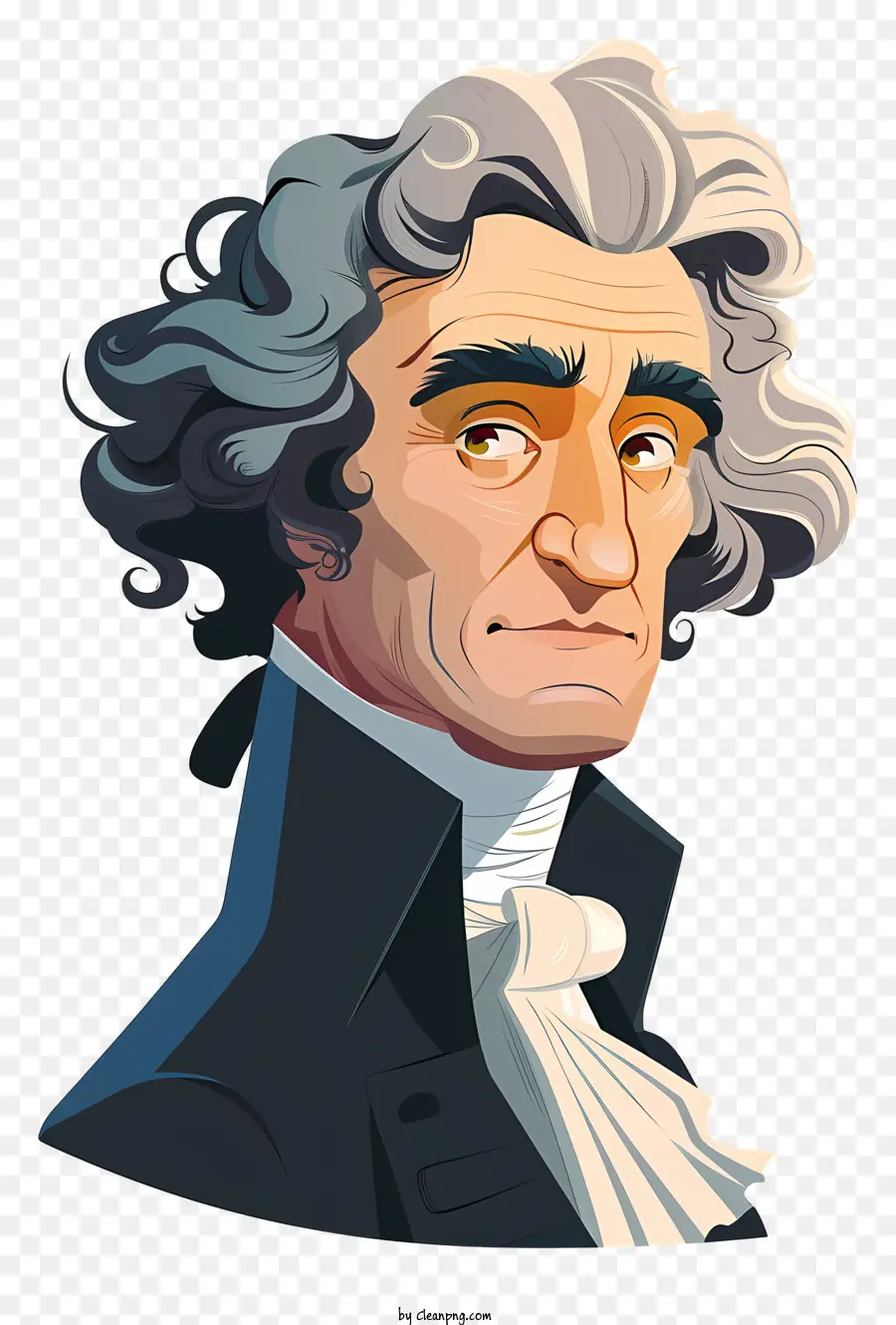 Thomas Jefferson，Representação De Desenhos Animados PNG