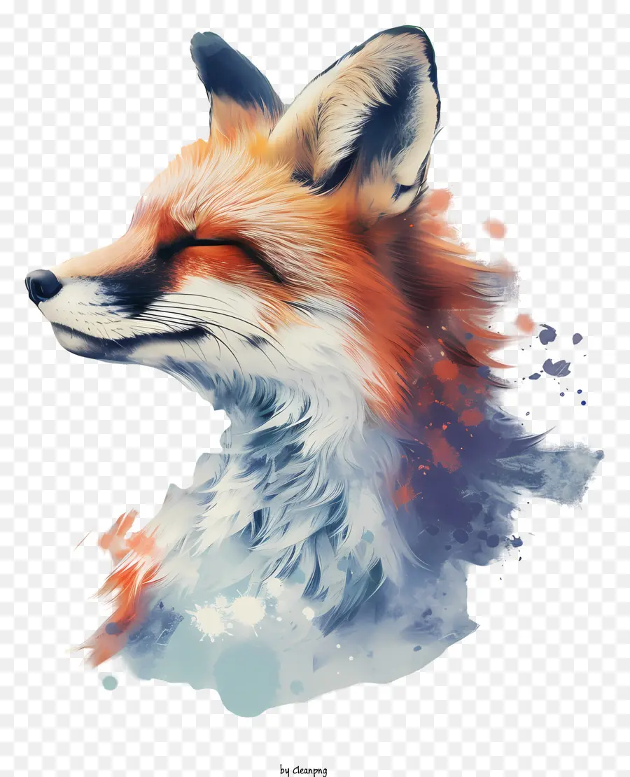 Fox，Pintura De Raposa Vermelha PNG