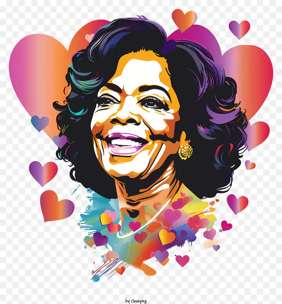 Oprah Winfrey，Colorido De Fundo PNG