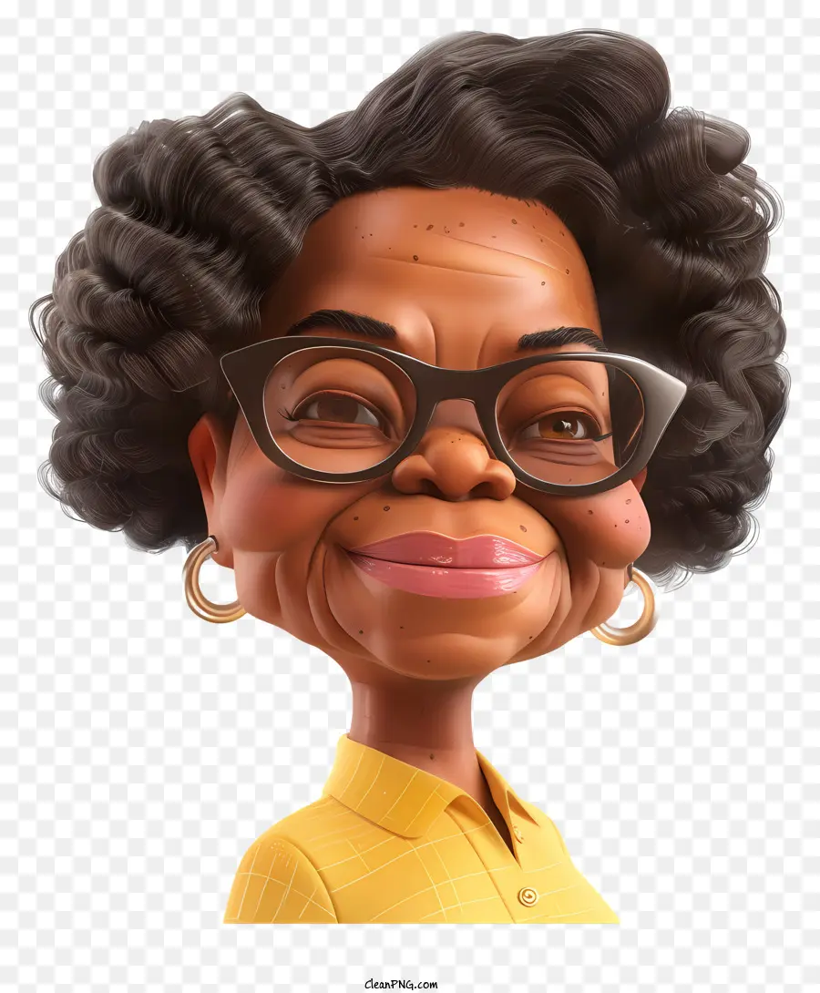 Oprah Winfrey，Mulher Negra Sorridente PNG