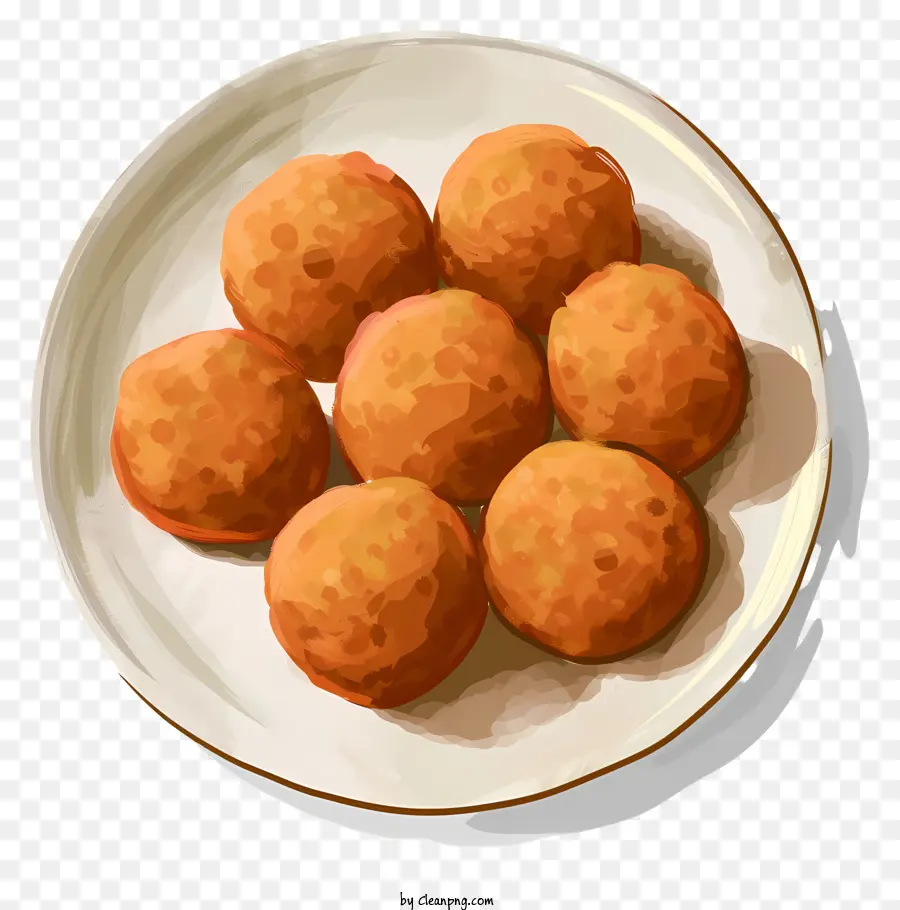 Laddu，Almôndegas Fritas PNG