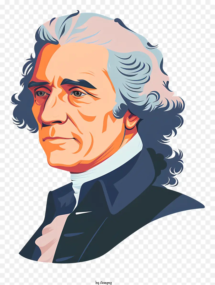 Thomas Jefferson，Retrato PNG