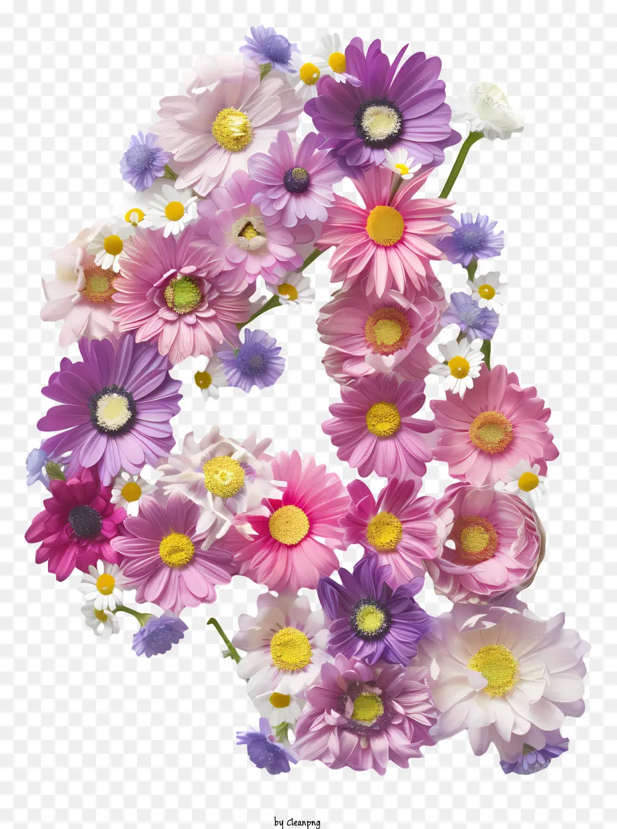 Flores Número 4，Arranjo Floral PNG