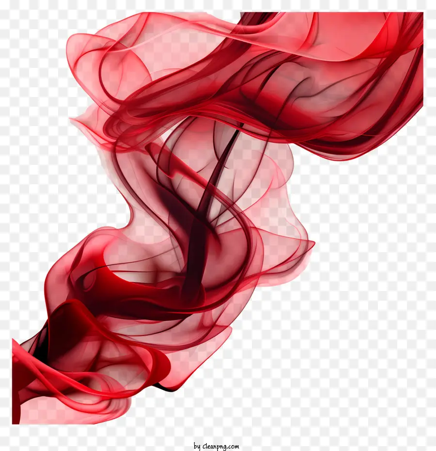 Fumaça Vermelha，Arte Abstrata Vermelha PNG