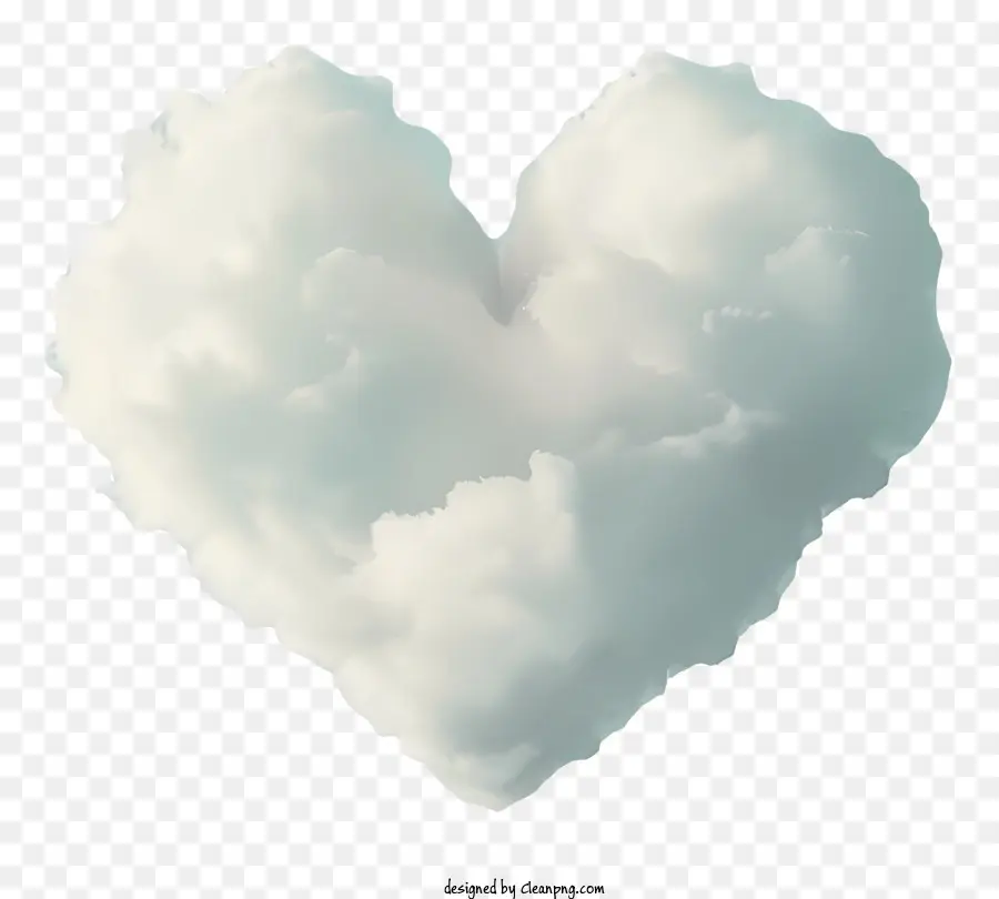 Nuvem Coração，Coração De Nuvem PNG
