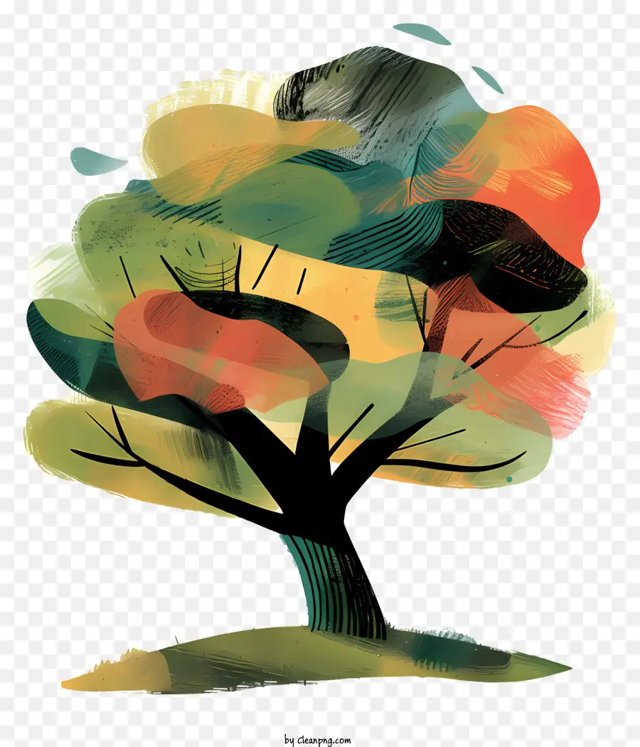 Árvore Caprichosa，árvore De Pintura PNG