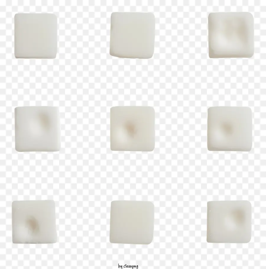 Cubos De Açúcar，Marshmallow Branco PNG