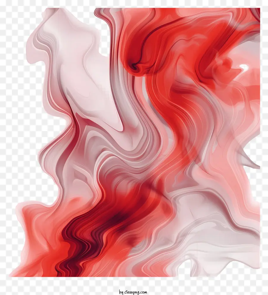 Fumaça Vermelha，Pintura De Redemoinho Vermelho E Branco PNG
