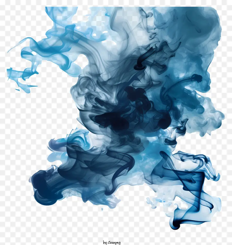 Fumaça Azul，A Arte Abstrata PNG