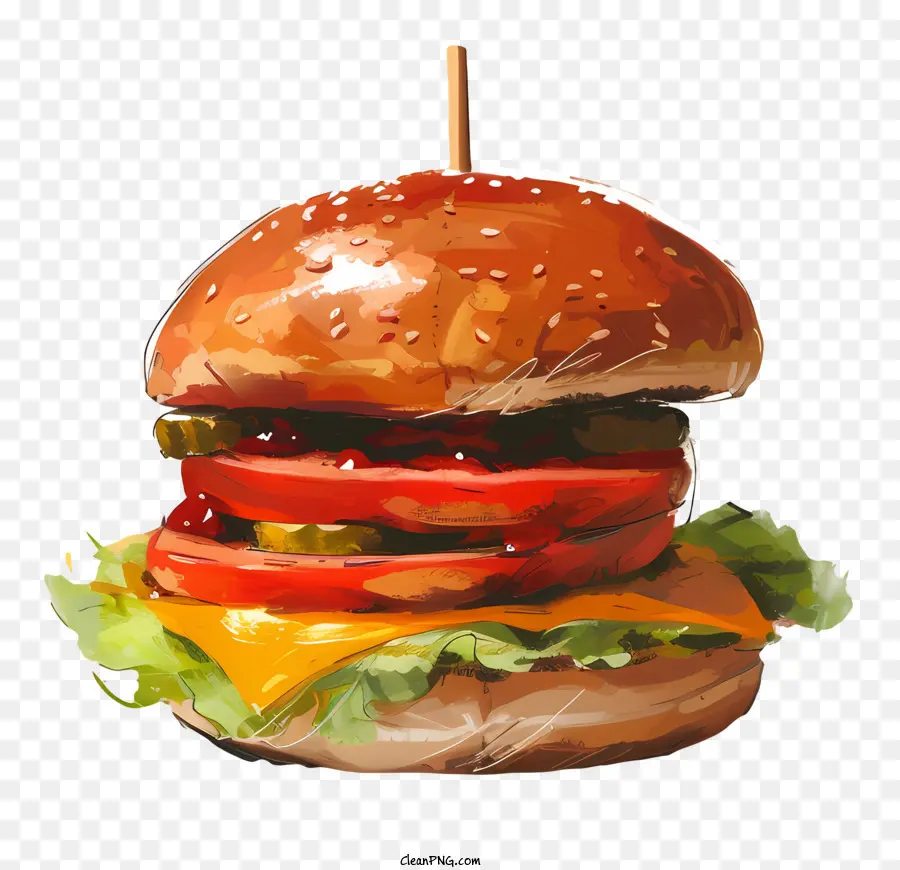 Hamburger，Burger PNG