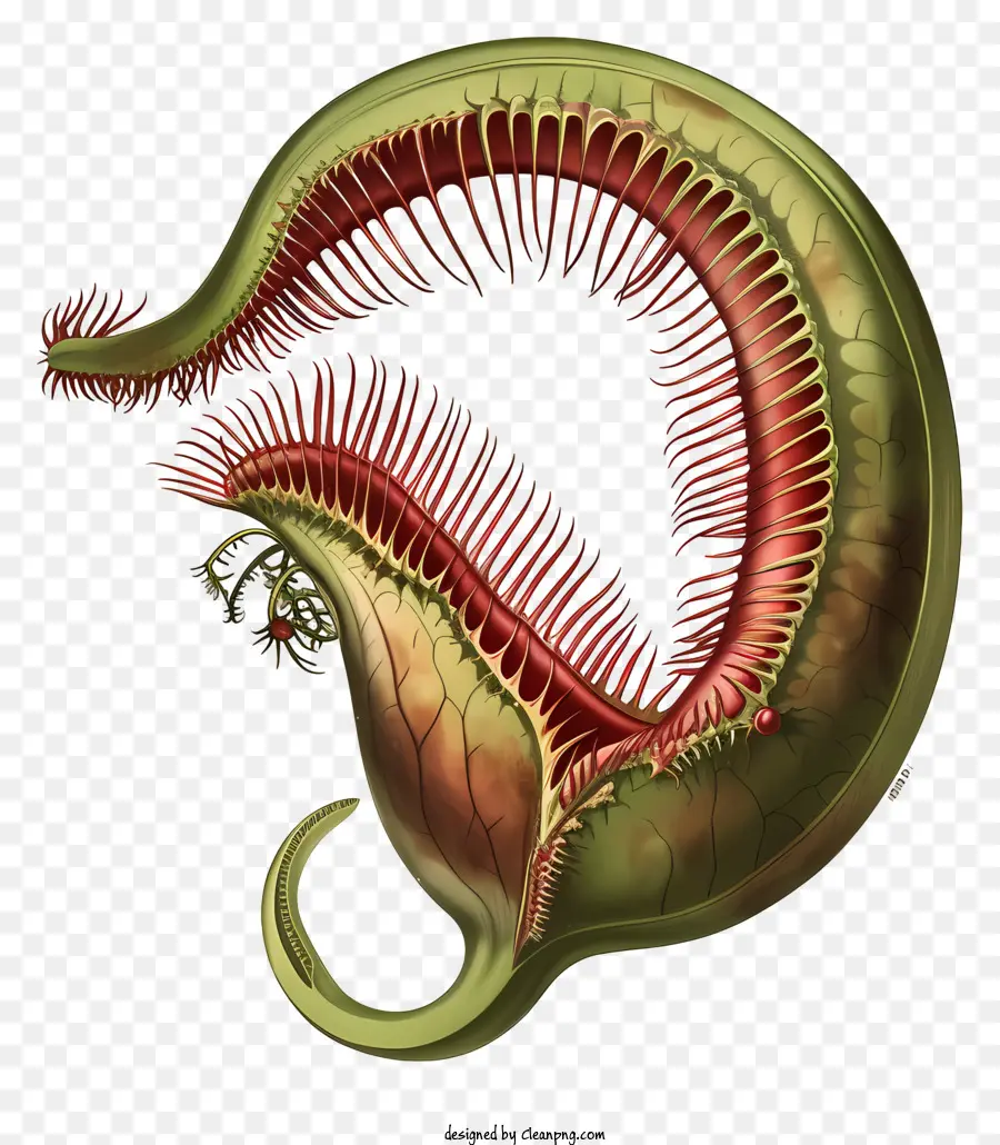 Planta Carnívora，Tentáculos Vermelhos PNG