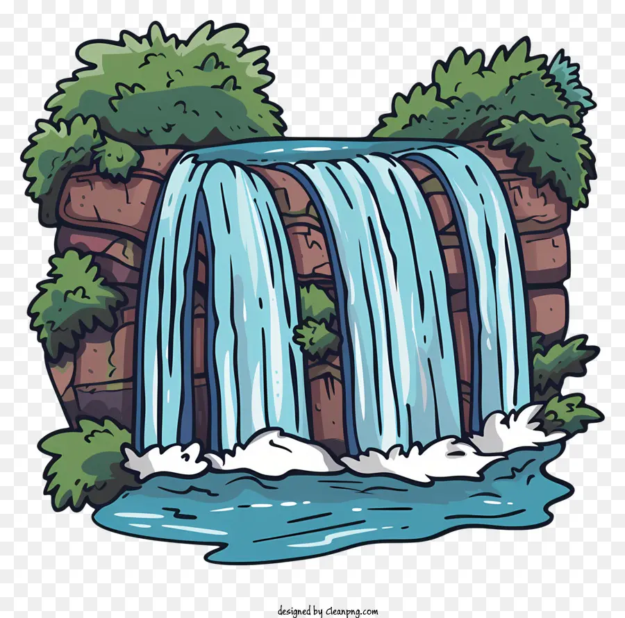 Cachoeira，Floresta PNG