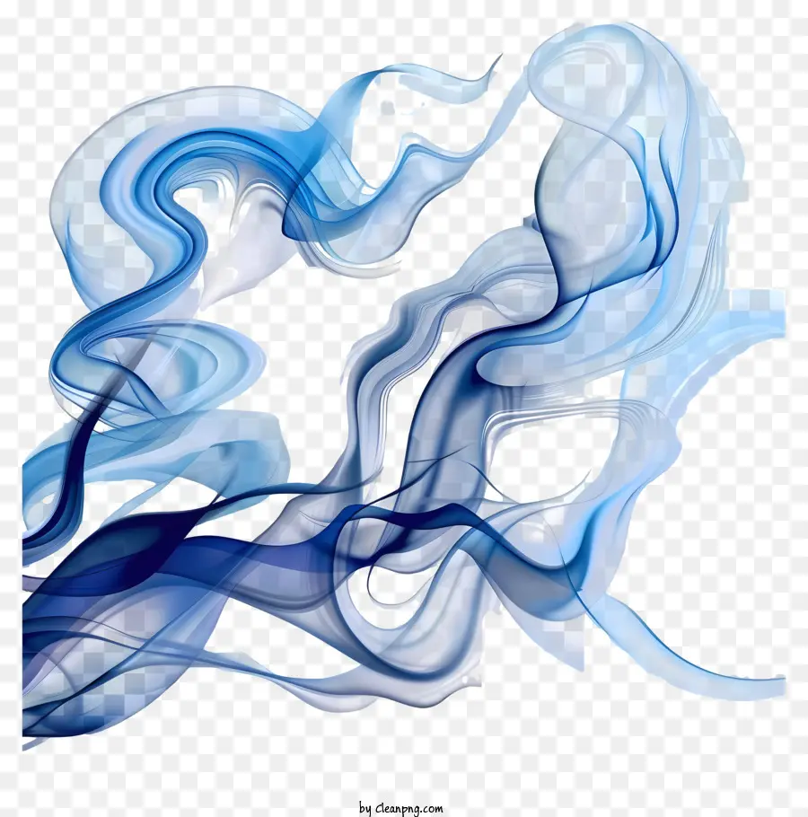 Fumaça Azul，A Arte Abstrata PNG