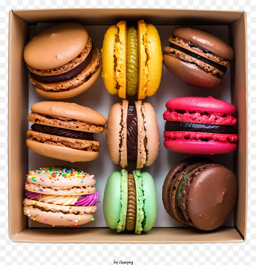 Macarons，Macarons Sabores PNG