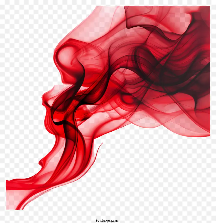 Fumaça Vermelha，Arte De Fumaça PNG