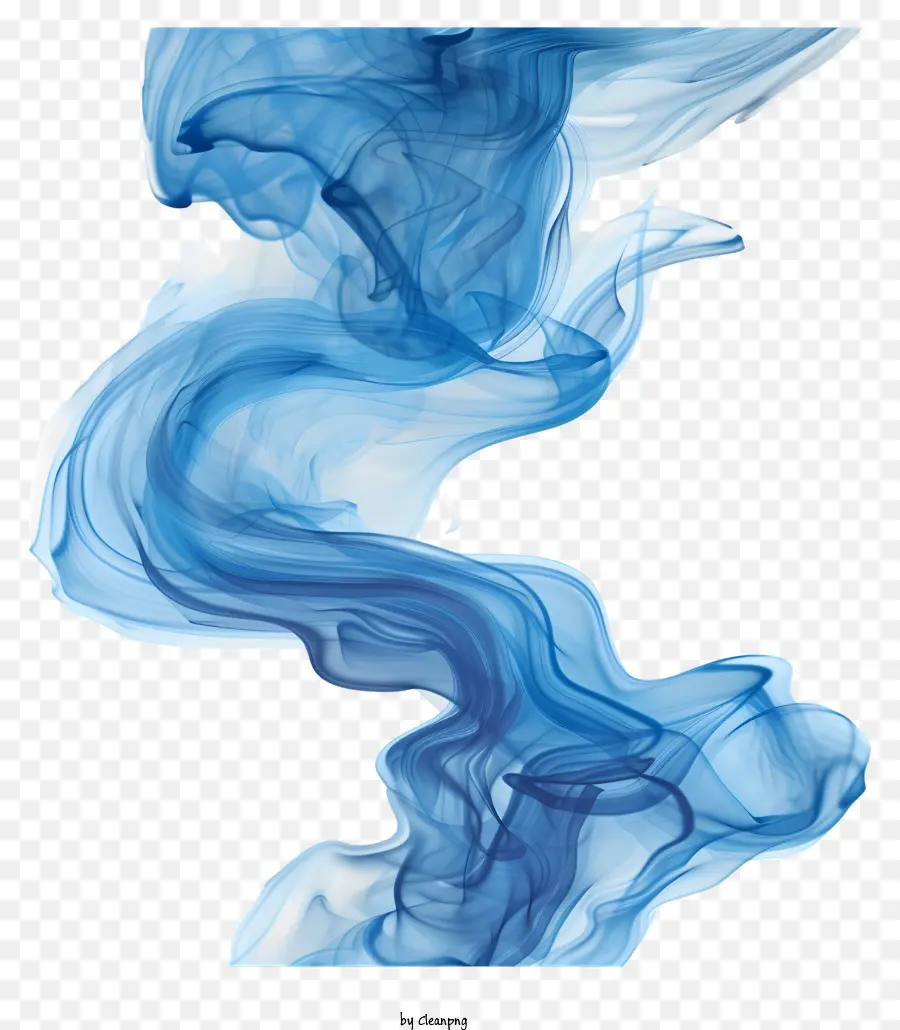 Fumaça Azul，Borrão De Tinta PNG
