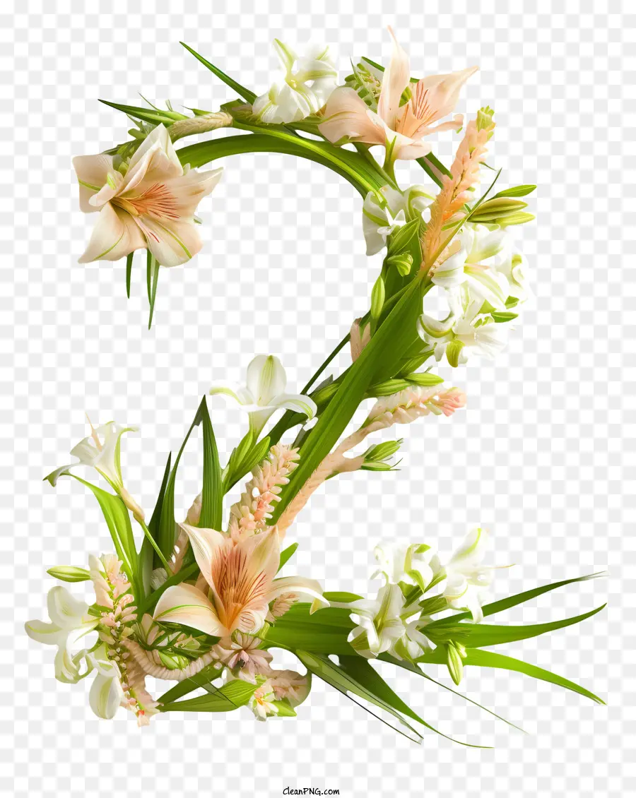 Flores Número 2，Arranjo De Flores PNG