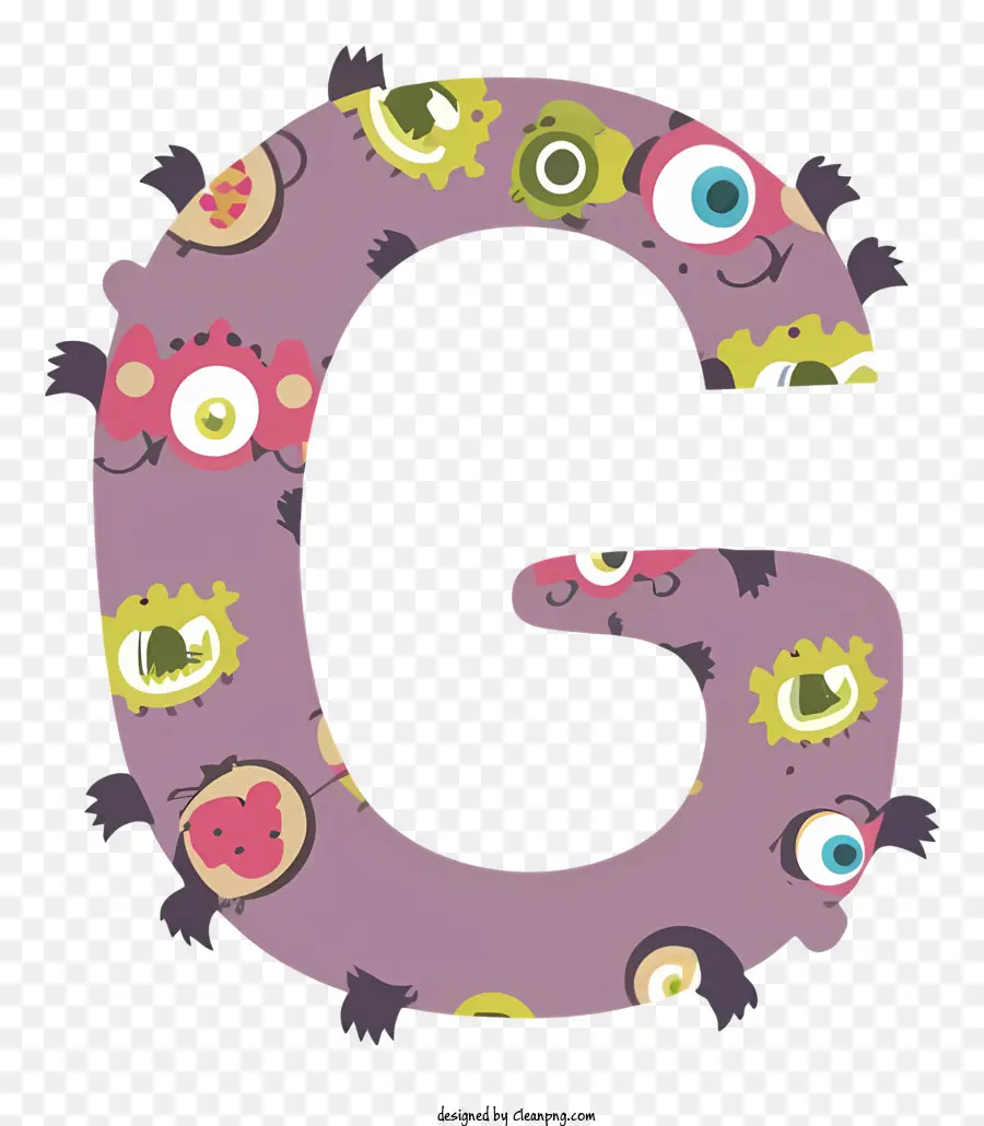 Desenho Animado Monster，Olhos Grandes PNG