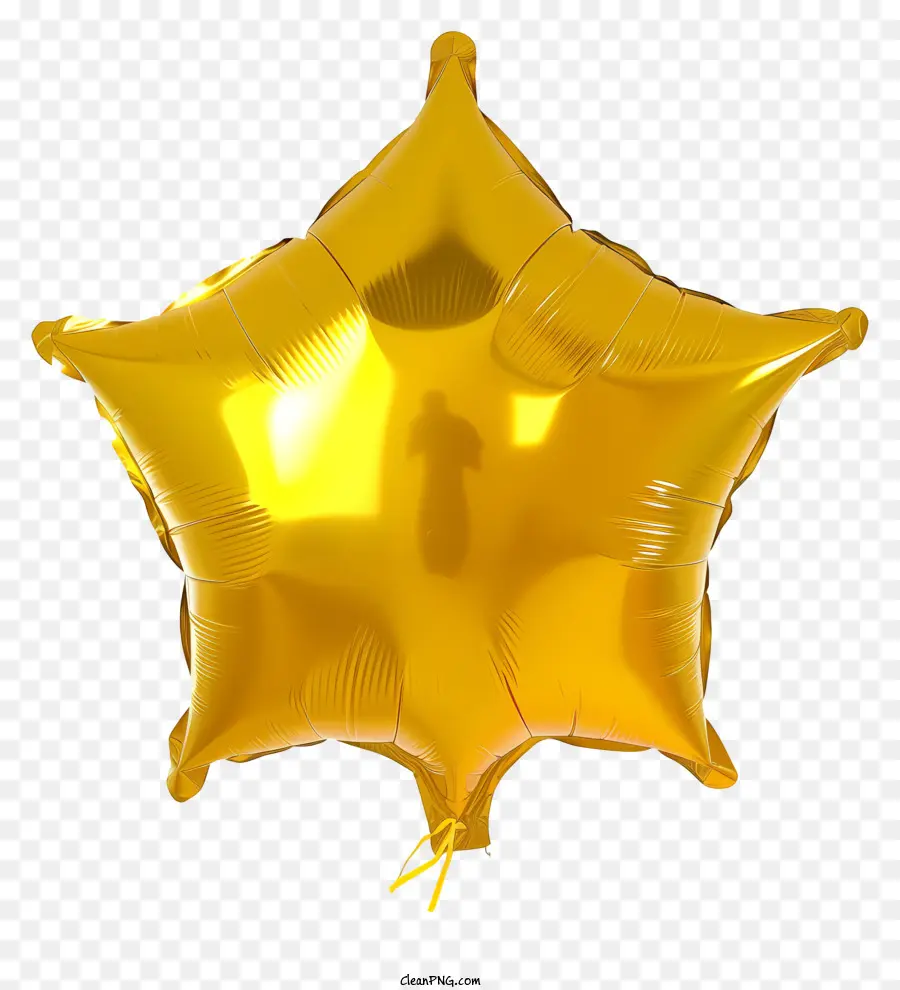 Estrela De Balão，Balão De Gold Star PNG