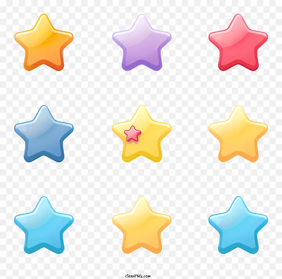 Estrela，Estrelas Coloridas PNG