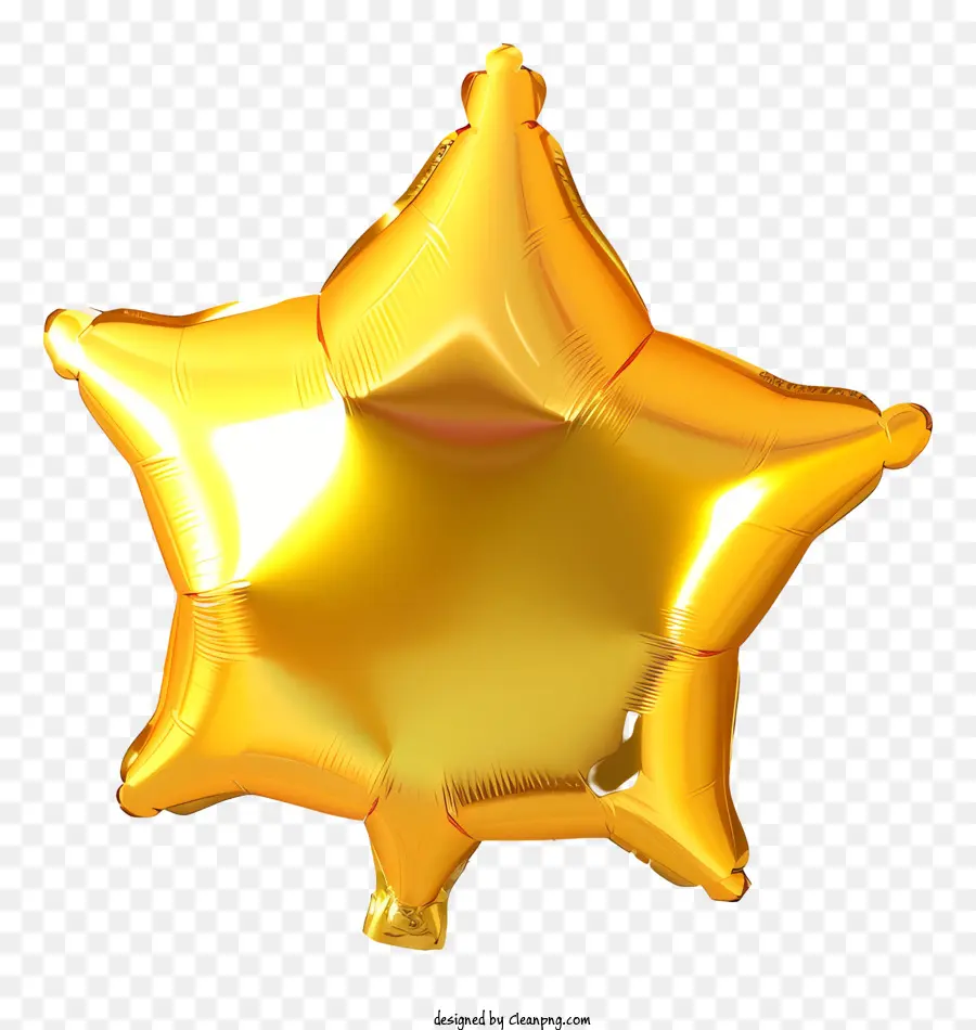 Estrela De Balão，Balão De Papel De Ouro PNG