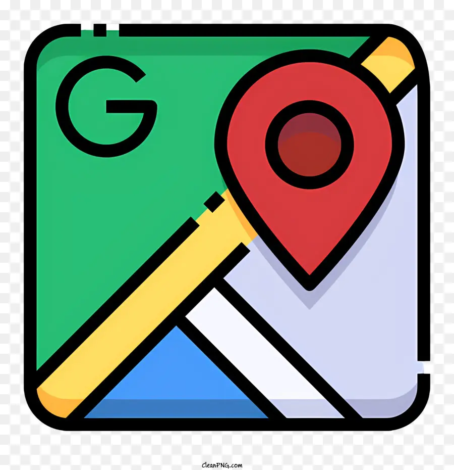 O Google Maps Logótipo，Mapa PNG
