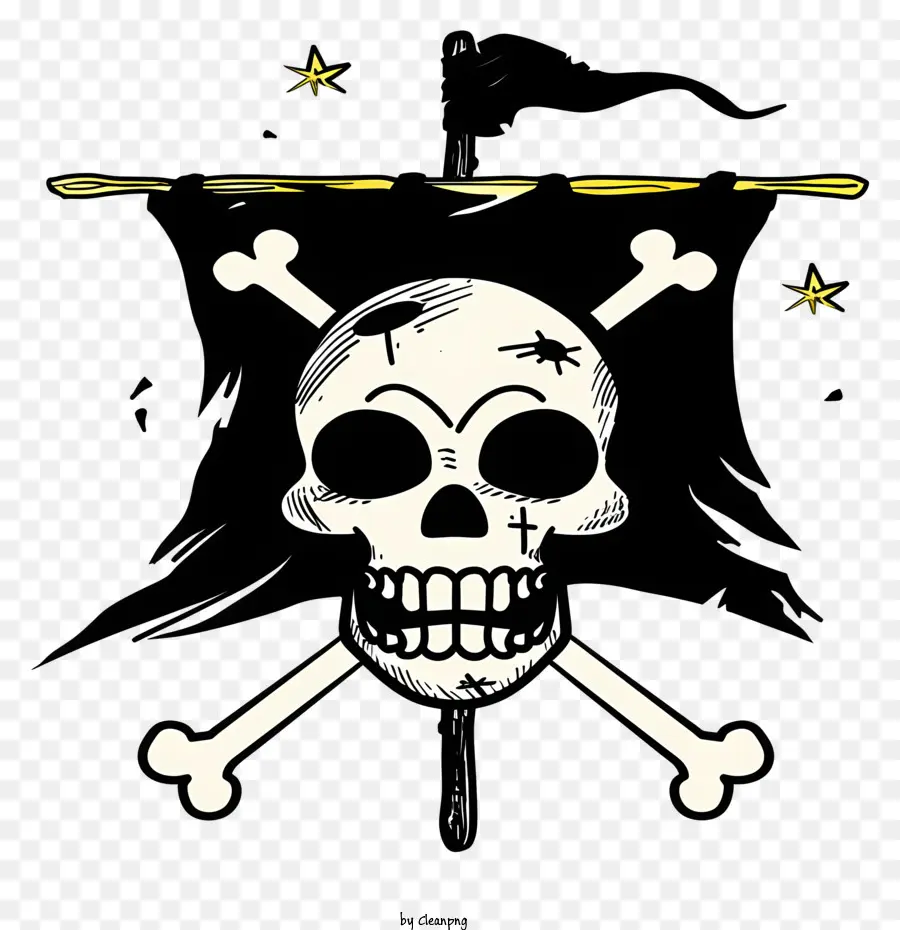 One Piece Jolly Roger，Pirata PNG