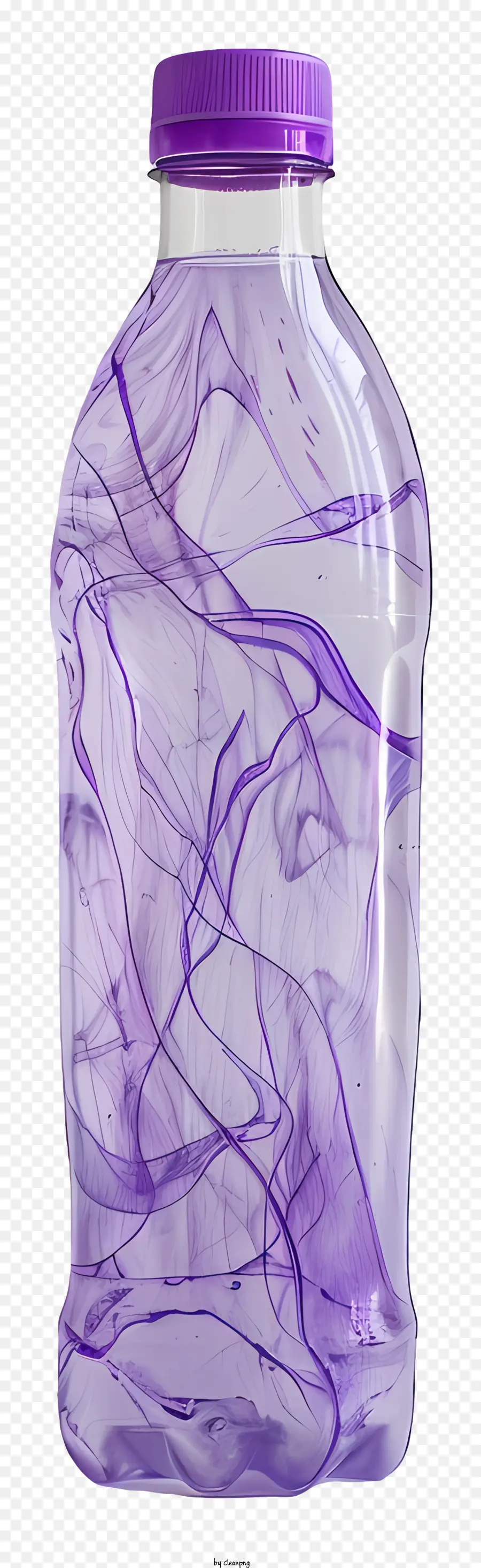 Garrafa De Plástico，Roxo Design PNG