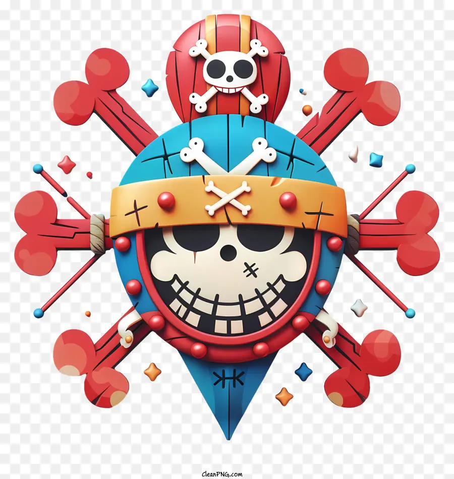 One Piece Jolly Roger，Pirata Caveira PNG