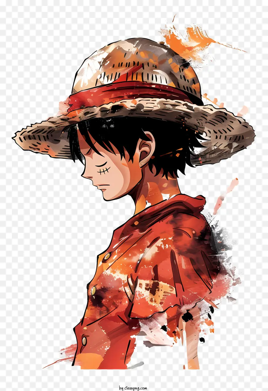 Luffy De One Piece，Pintura PNG