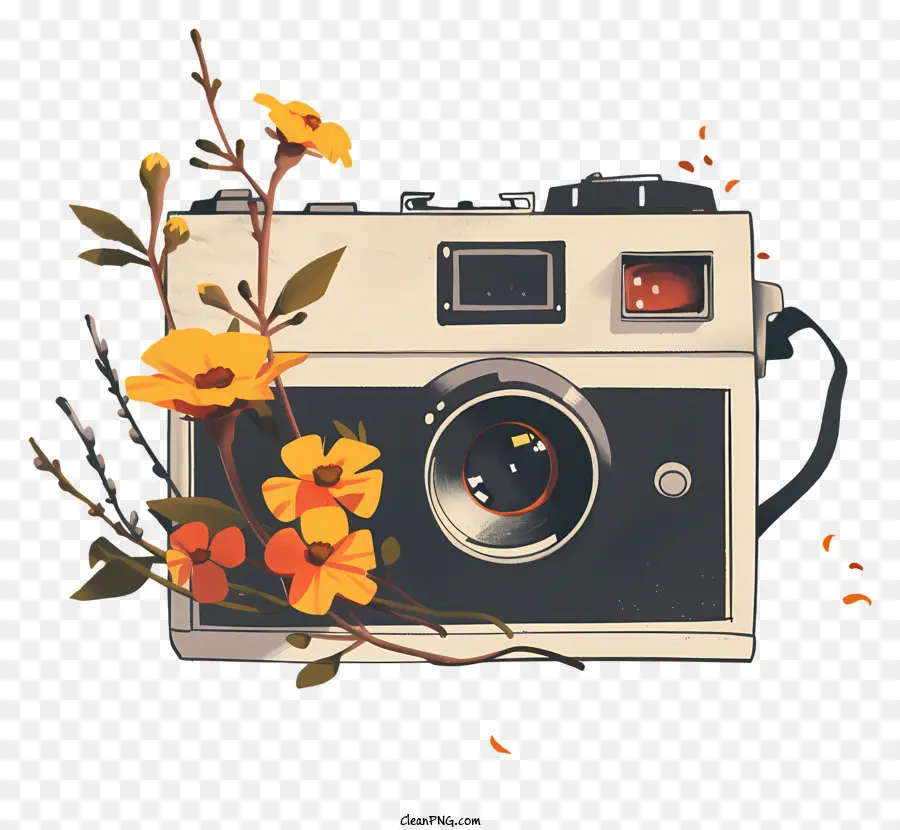 Câmera Polaroid，Câmera Vintage PNG
