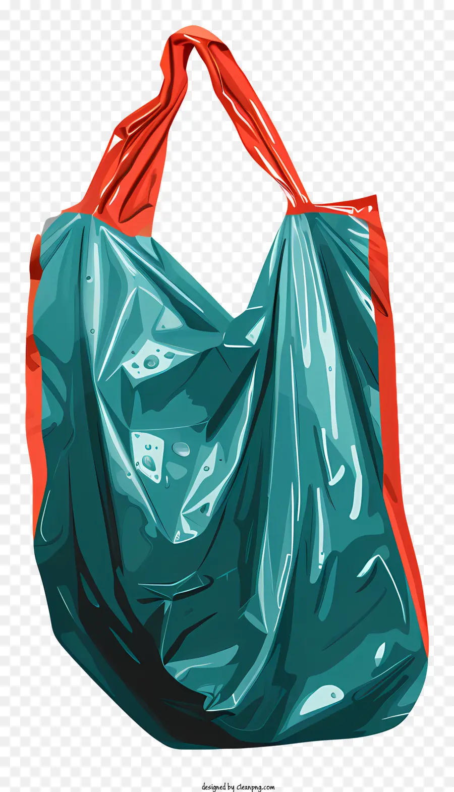 Saco Plástico，Bolsa De Compras De Plástico Azul PNG