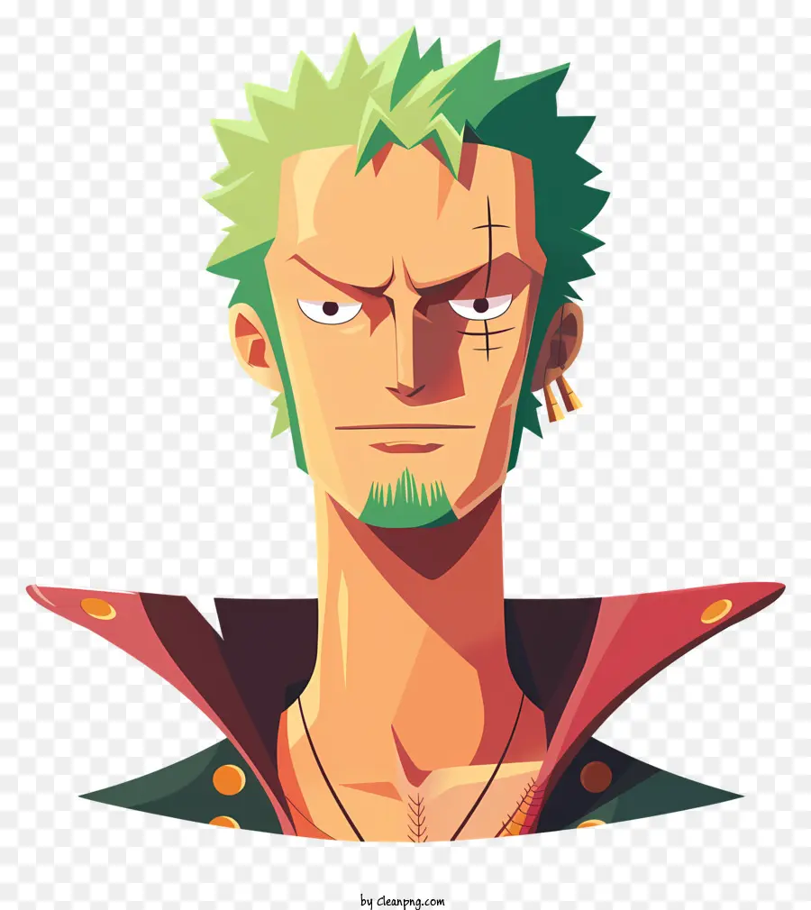 Uma Peça Roronoa Zoro，Cabelo Verde PNG