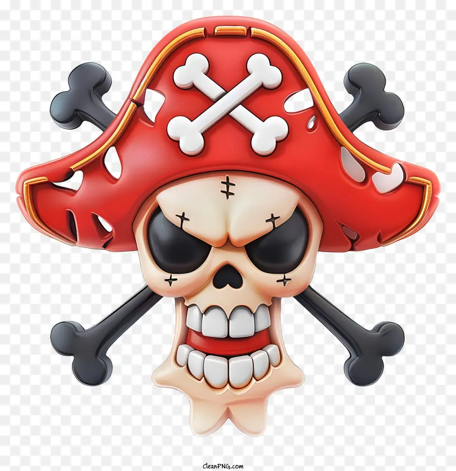 One Piece Jolly Roger，Caveira Pirata PNG