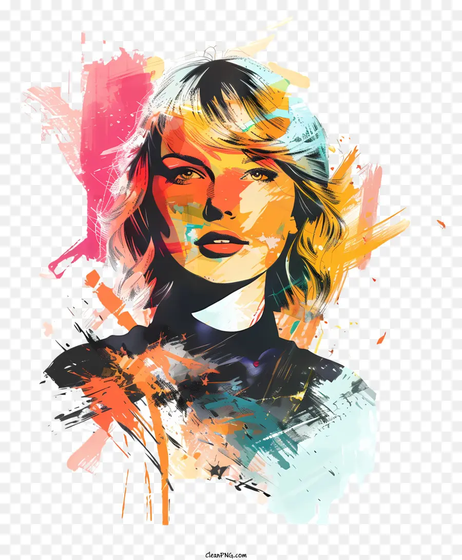 Taylor Swift，Pintura Digital PNG