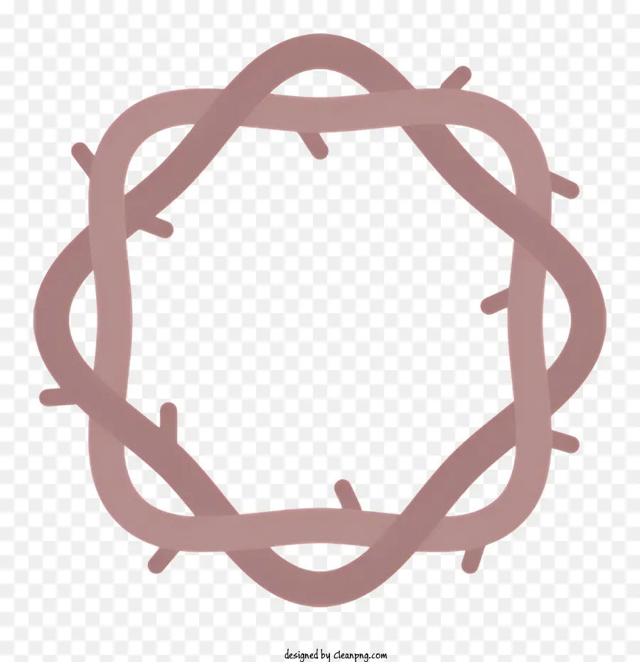 A Coroa De Espinhos，Circular Quadro PNG