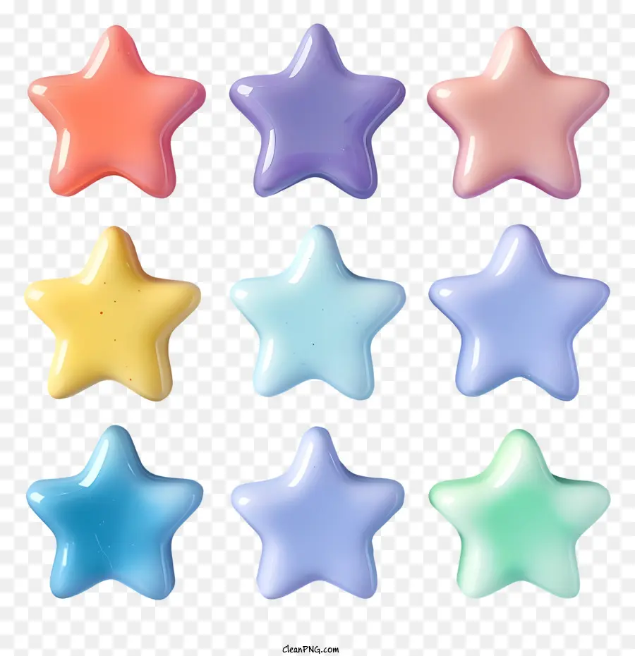 Estrela，Estrelas Coloridas PNG