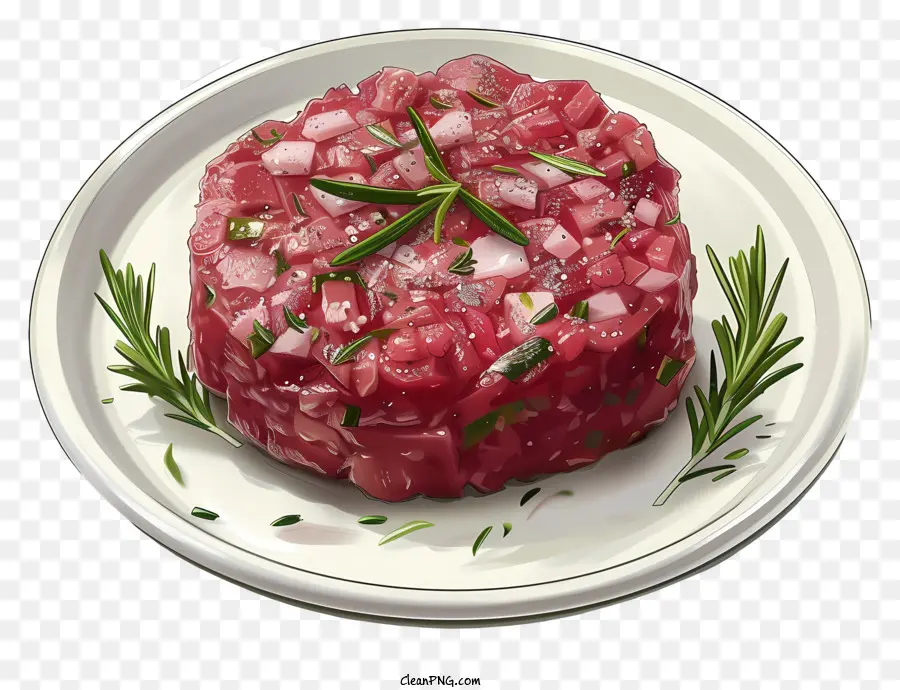 Steak Tartare，Carne Crua PNG