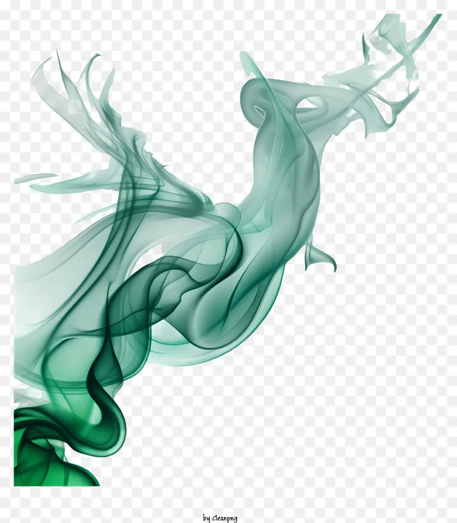 Fumaça Verde，Arte De Fumaça PNG