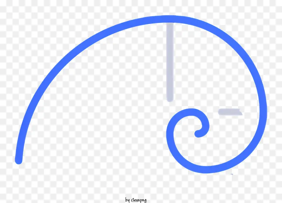 ícone De Proporção áurea，Espiral Azul PNG