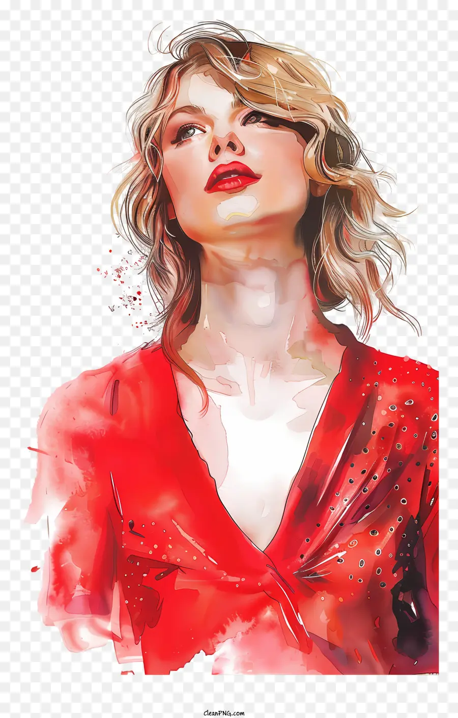 Taylor Swift，Pintura Digital PNG