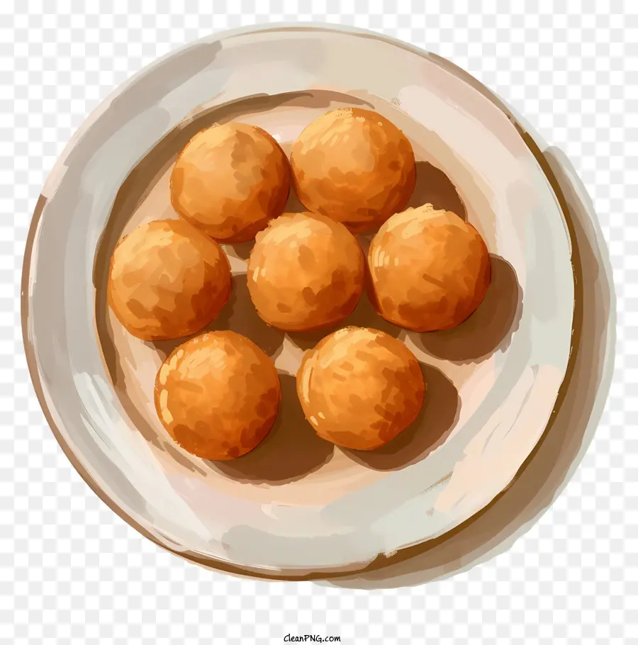 Laddu，Bolas Fritas PNG