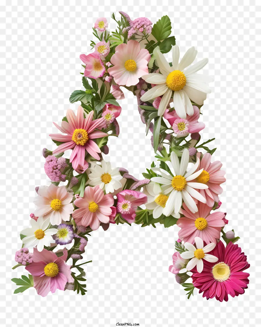 Carta Floral A，Carta De Flor PNG