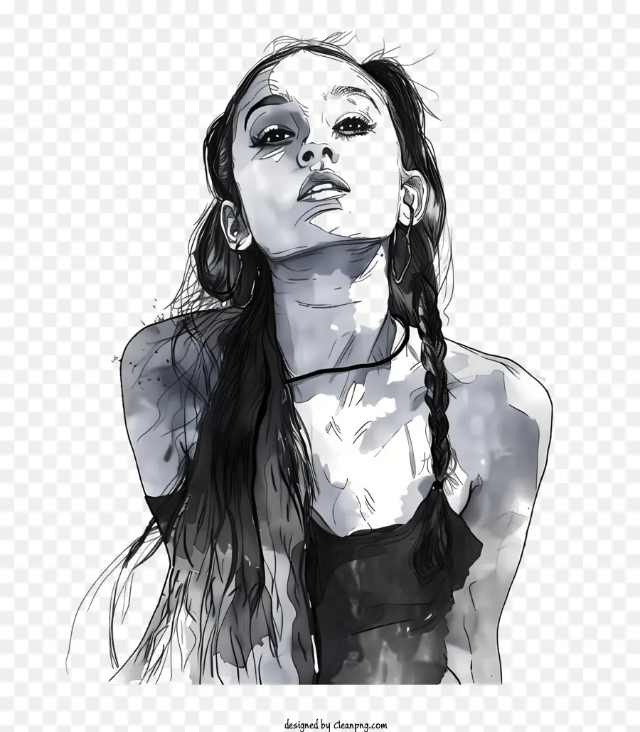 Ariana Grande，Pintura Em Aquarela PNG