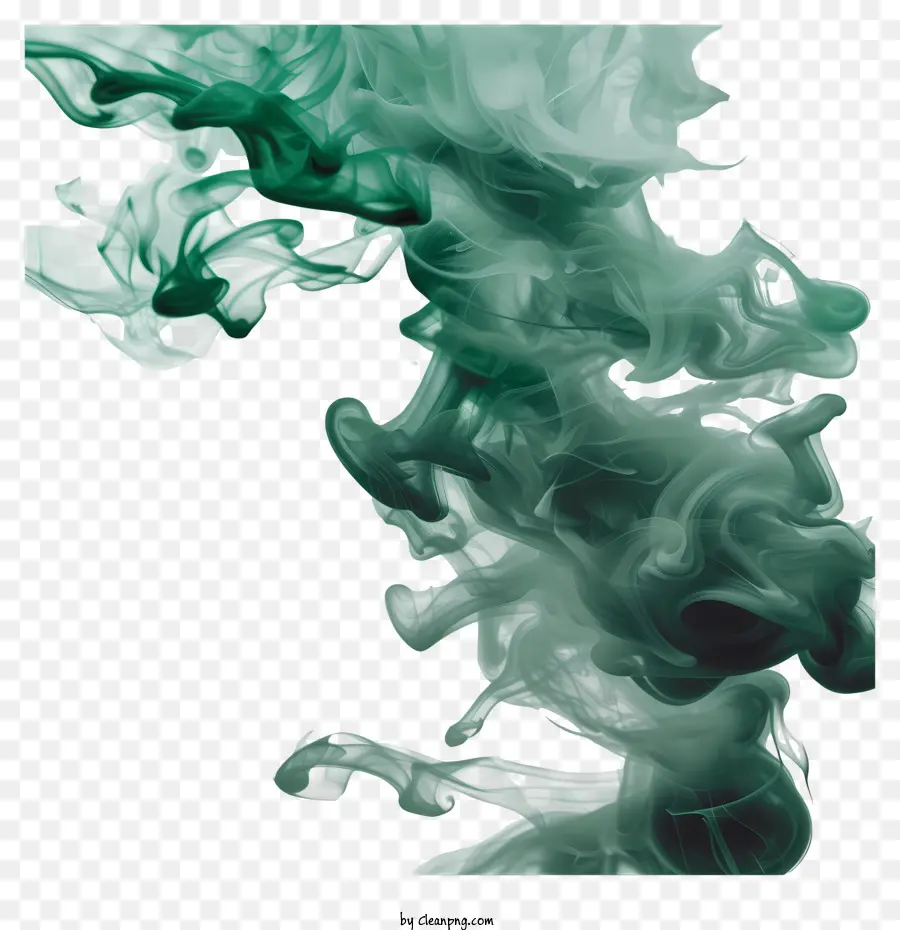 Fumaça Verde，A Arte Abstrata PNG